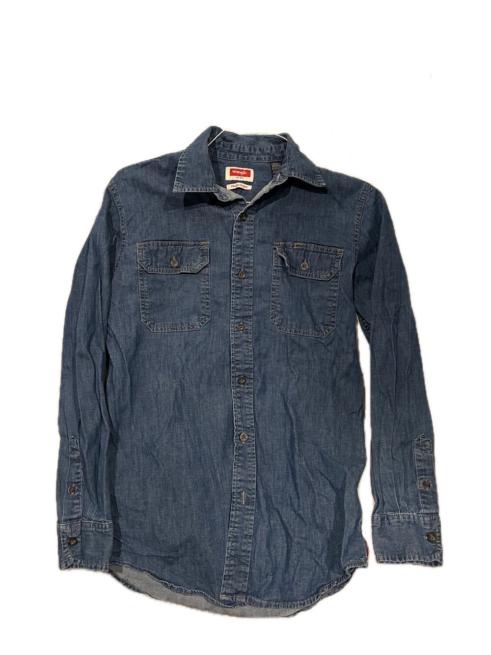 Wrangler Blue Jean Shirt Mens S (34-36)